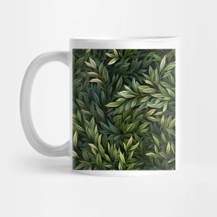 Green Leaves Pattern 22 Mug